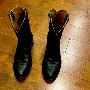 Tecovas Earl Roper in cowhide color midnight (black) 9 1/2 D